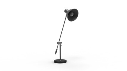 pixel lamp front view with shadow 3d render