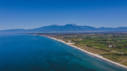 Obraz premium Drone photo of Korinos beach