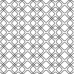 Fototapeta premium Seamless geometric black and white pattern