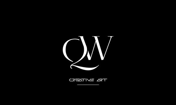 WQ, QW, W, Q abstract letters logo monogram