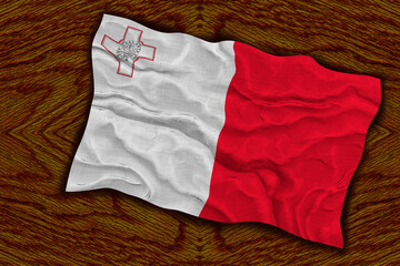 National flag  of Malta. Background  with flag  of Malta