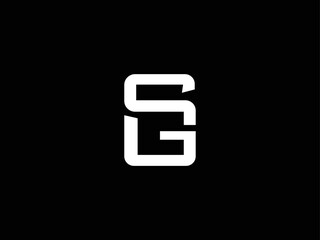 initial letter SG GS  logo vector concept
