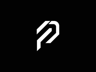 initial letter FP PF  logo vector concept