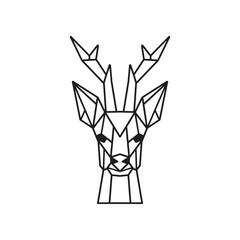 Deer Lowpoly illustration