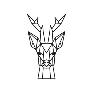 Deer Lowpoly illustration