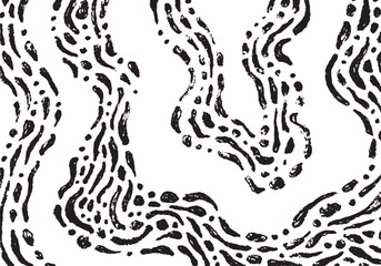 Hand Drawn Abstract Background, Vector non-seamless Doodle Illustration for gift boxes, wrapping paper, party decor, phone covers and more.