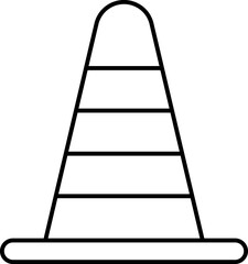 Traffic cone icon vector image