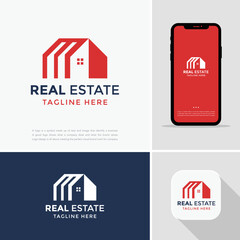 Real estate logohome care logopropertyhouse logohome and building vector logo template