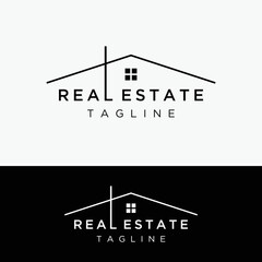 Real Estate simple logo design.