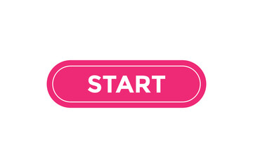 Start button web banner templates. Vector Illustration
