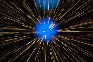 The night starlight festival zoom-in shoot.