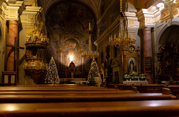 church in the night