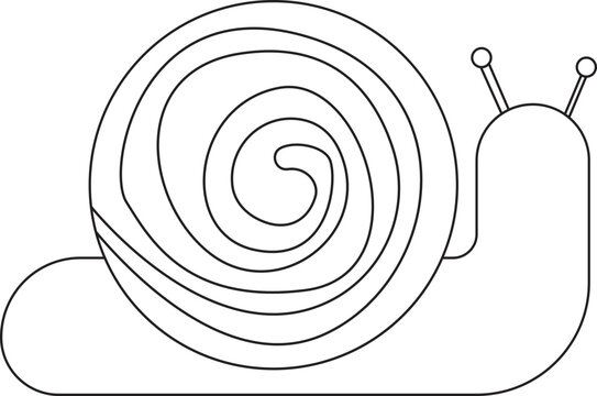 snail outline