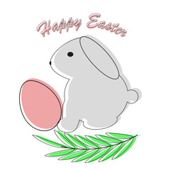 easter bunny with egg