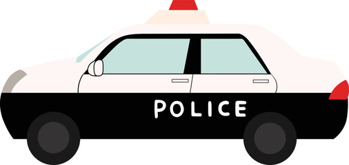 パトカー（主線なし） © 五反田すんこ