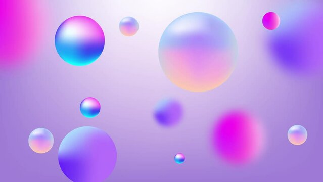 Trendy motion background with gradient ball