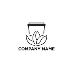 Vintage coffee shop logo design. stamp, label, badge design template inspiration