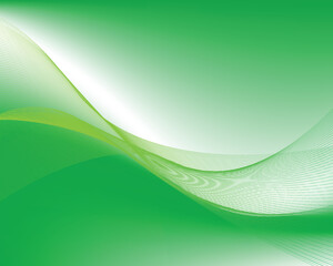 Abstract Green Background, Green Background With Beautiful Wave Design, vector eps 10