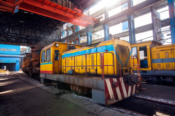 The workshop and equipment of the steel mill