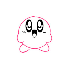 vector illustration of cute cartoon character