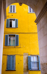 typical old window in italy