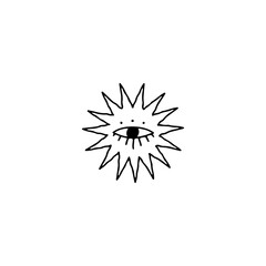 vector illustration of eye symbol