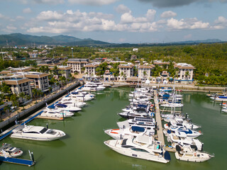 Obraz premium Boat Marina Phuket Thailand