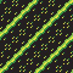 Fototapeta na wymiar Seamless pattern Abstract pixel vector illustration on background fabric pattern design wallpaper.