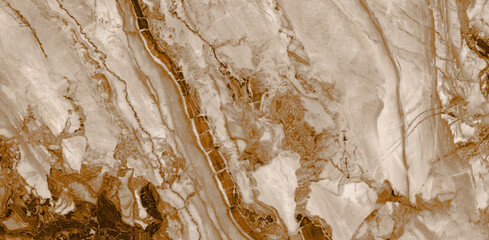 Beige marble texture background with dark agate figure. Thassos polished quartzite. Emperador...