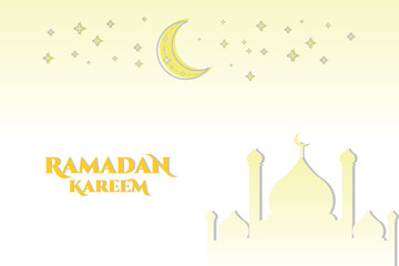 Ramadan Kareem Greetings, background for Islamic style backdrop. Muslim holiday and festival.