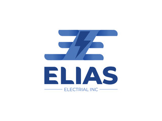 electrical brand logo design template