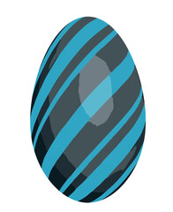 立体感のあるイースターエッグのイラスト素材