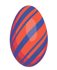 立体感のあるイースターエッグのイラスト素材