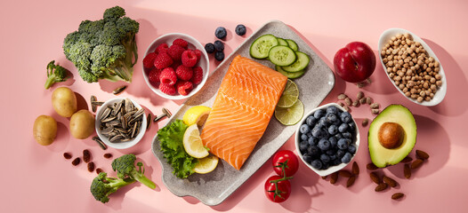 Appetizing Salmon Near Various Super