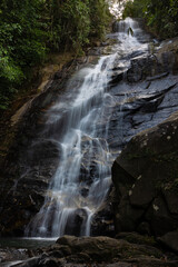 Fototapeta na wymiar small waterfall in thailand, river