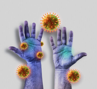 Virus Molecules on Dirty Hands