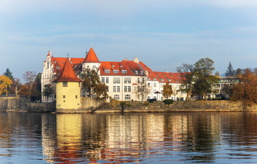 The City Lindau at the Lake Constance, Bavaria, Germany, Europe .