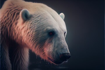 Melancholic Polar Bear, Climate Change, Climate Issue, global warming