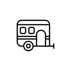 Camper icon in vector. Logotype