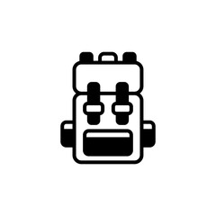 Backpack icon in vector. Logotype