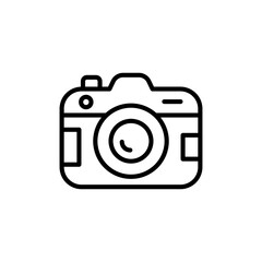 Camera icon in vector. Logotype