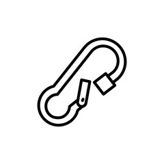 Carabiner icon in vector. Logotype © Vectors