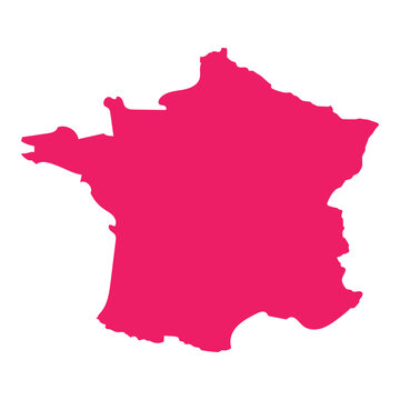 map color silhouette vector 