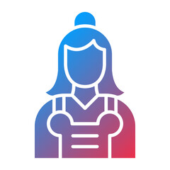 Fototapeta premium Bride Icon Style