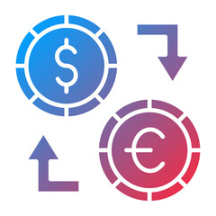 Money Exchange Icon Style