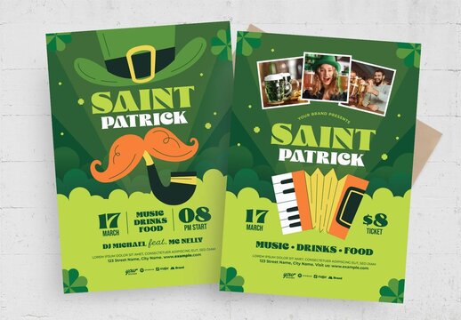 St Patricks Day Flyer Poster Template
