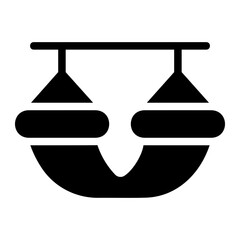 hammock glyph icon