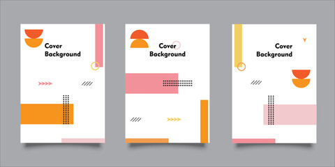 Cover with a minimalist design. Simple and cool geometric background for your cover. Valid for Banners, Plaques, Posters, Leaflets etc. Vector Eps10