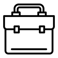 Fototapeta premium briefcase line icon