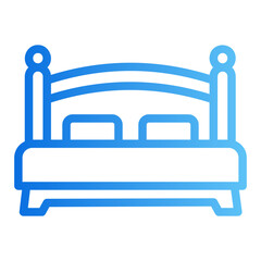 bedroom gradient icon
